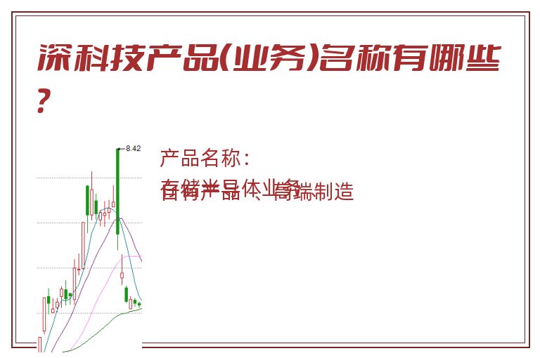 深科技产品（业务）名称有哪些？