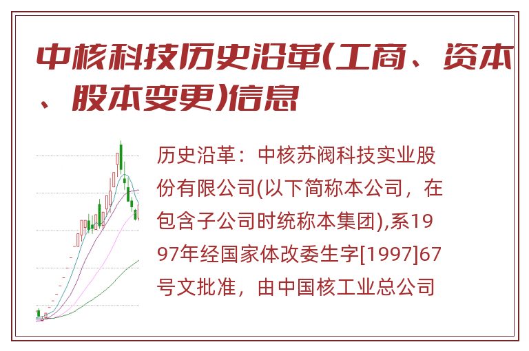 中核科技历史沿革（工商、资本、股本变更）信息