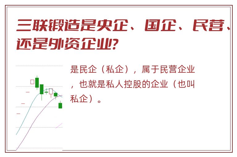 三联锻造是央企、国企、民营、还是外资企业？