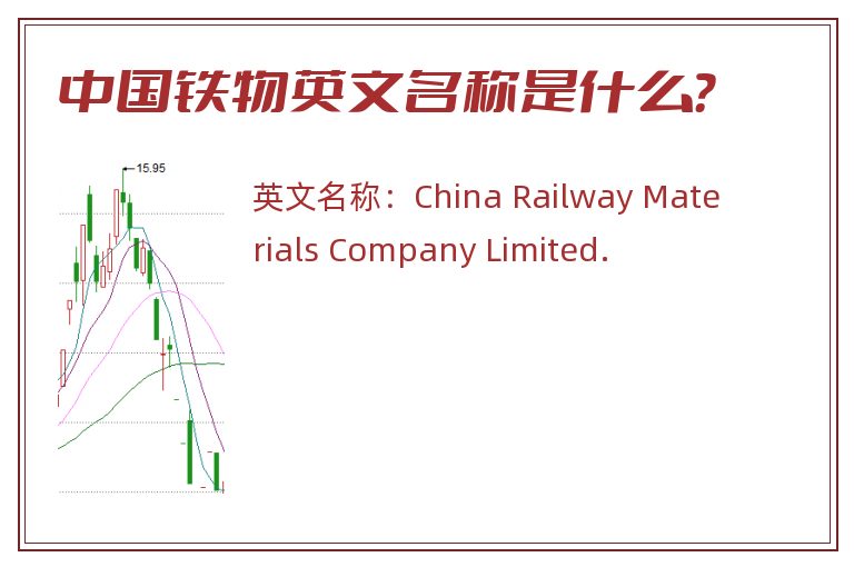 中国铁物英文名称是什么？