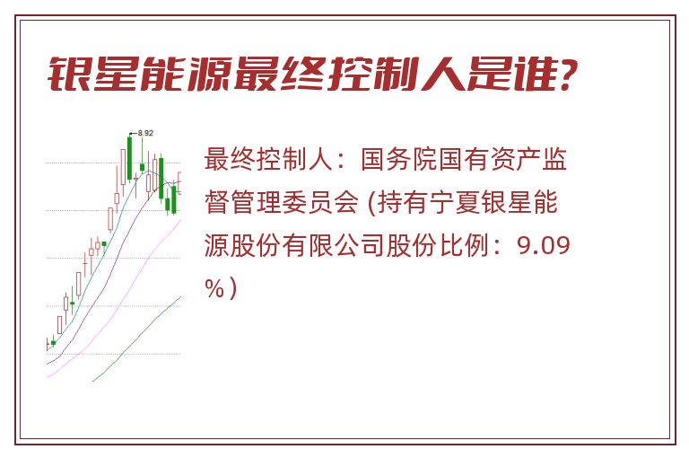 银星能源最终控制人是谁？