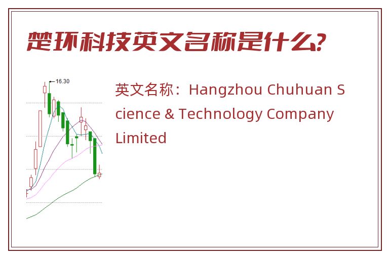 楚环科技英文名称是什么？