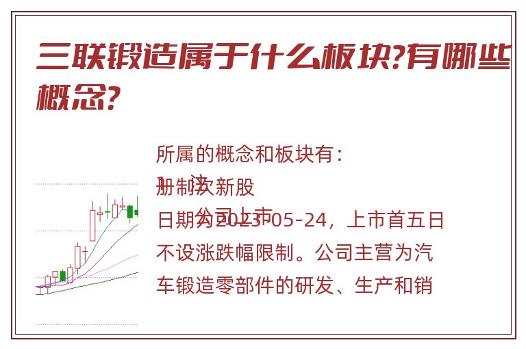 三联锻造属于什么板块？有哪些概念？