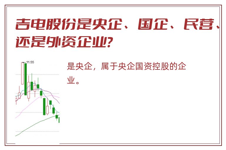 吉电股份是央企、国企、民营、还是外资企业？