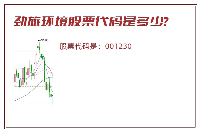 劲旅环境股票代码是多少？