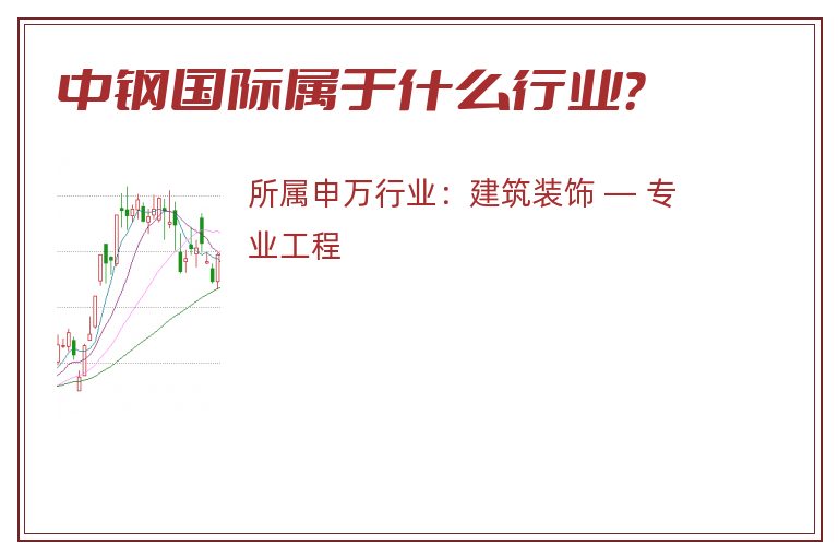 中钢国际属于什么行业？