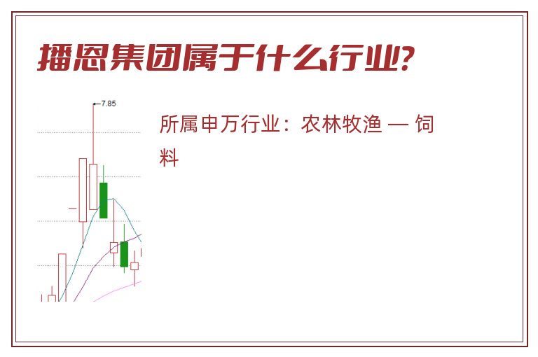 播恩集团属于什么行业？