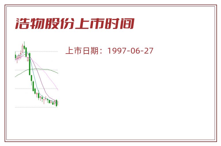 浩物股份上市时间