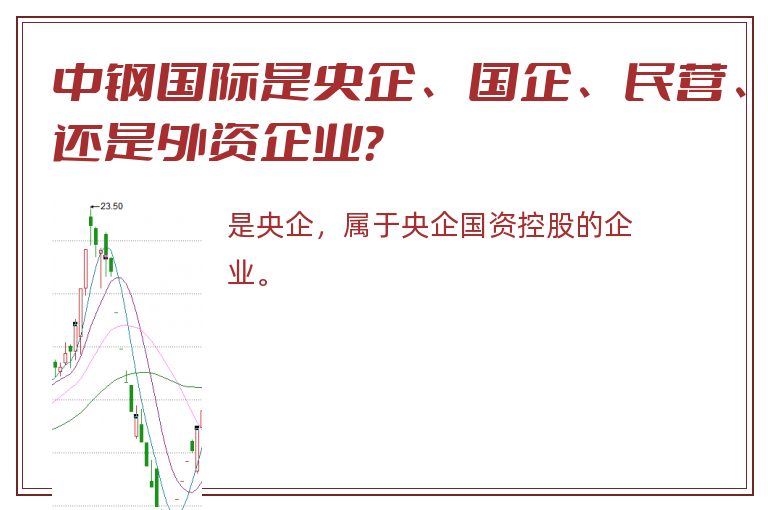 中钢国际是央企、国企、民营、还是外资企业？