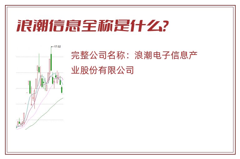 浪潮信息全称是什么？