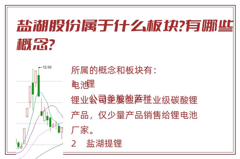 盐湖股份属于什么板块？有哪些概念？