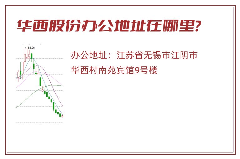 华西股份办公地址在哪里？