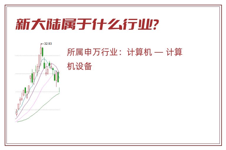 新大陆属于什么行业？