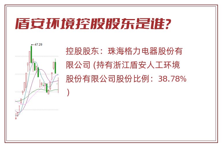 盾安环境控股股东是谁？