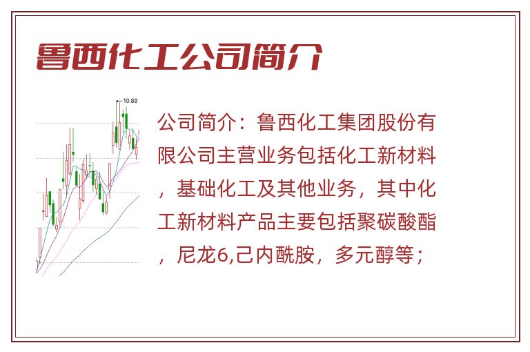 鲁西化工公司简介