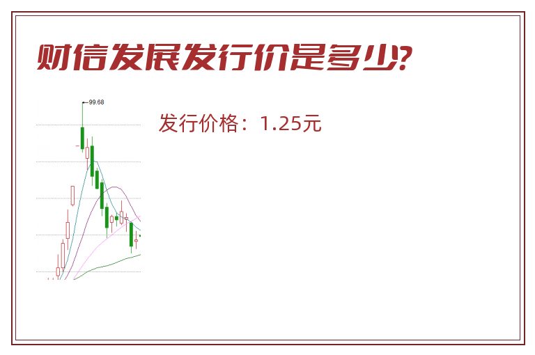 财信发展发行价是多少？