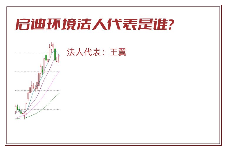 启迪环境法人代表是谁？