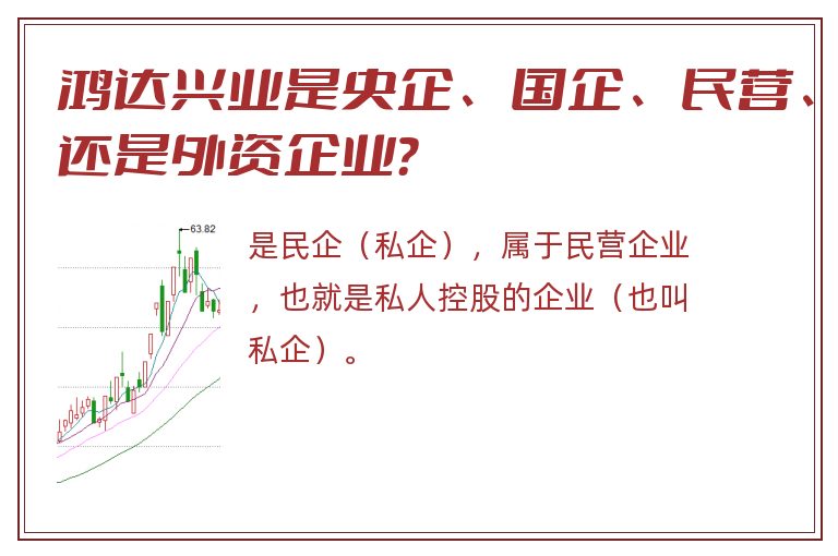 鸿达兴业是央企、国企、民营、还是外资企业？