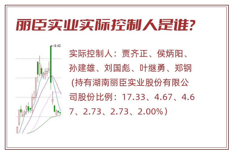 丽臣实业实际控制人是谁？