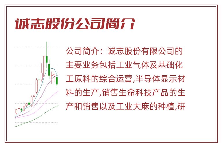 诚志股份公司简介