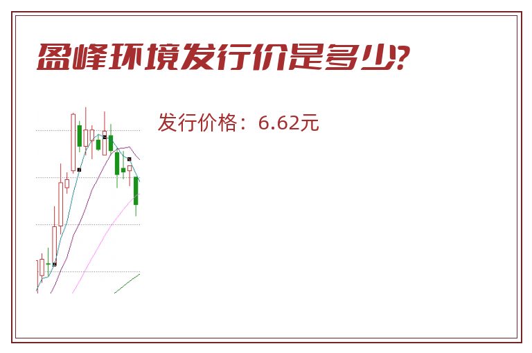 盈峰环境发行价是多少？