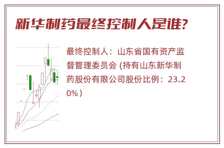 新华制药最终控制人是谁？