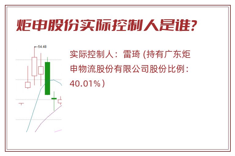 炬申股份实际控制人是谁？