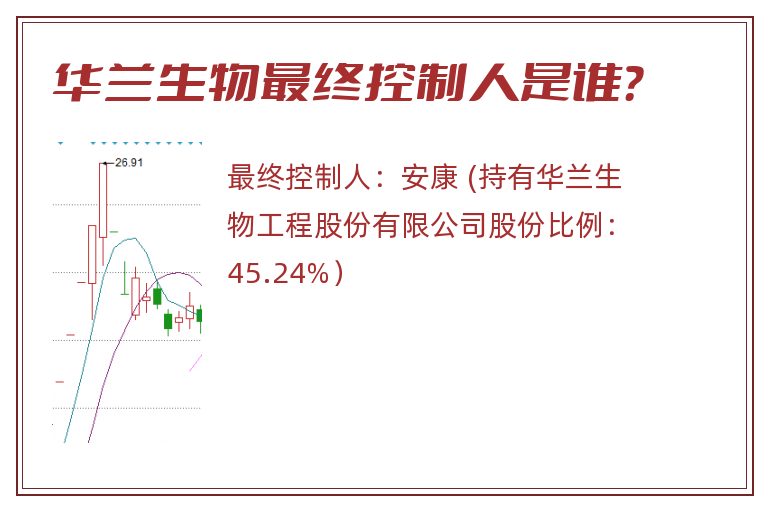 华兰生物最终控制人是谁？