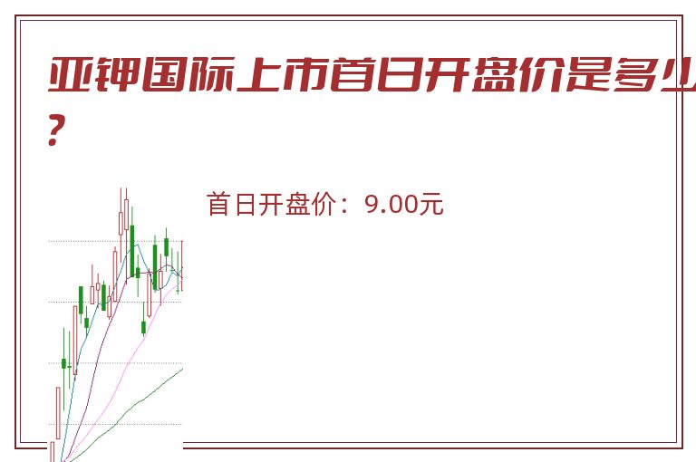 亚钾国际上市首日开盘价是多少？