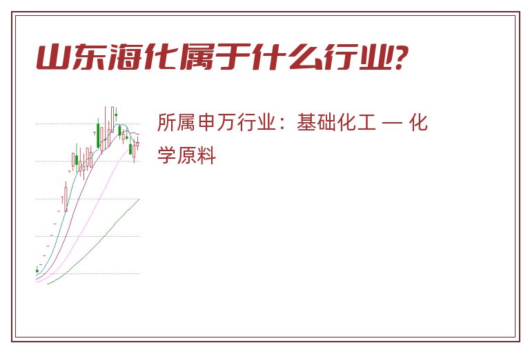 山东海化属于什么行业？