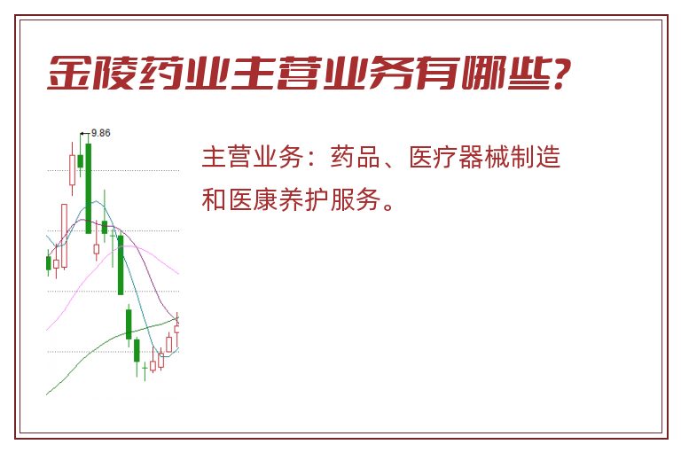 金陵药业主营业务有哪些？