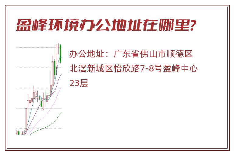 盈峰环境办公地址在哪里？