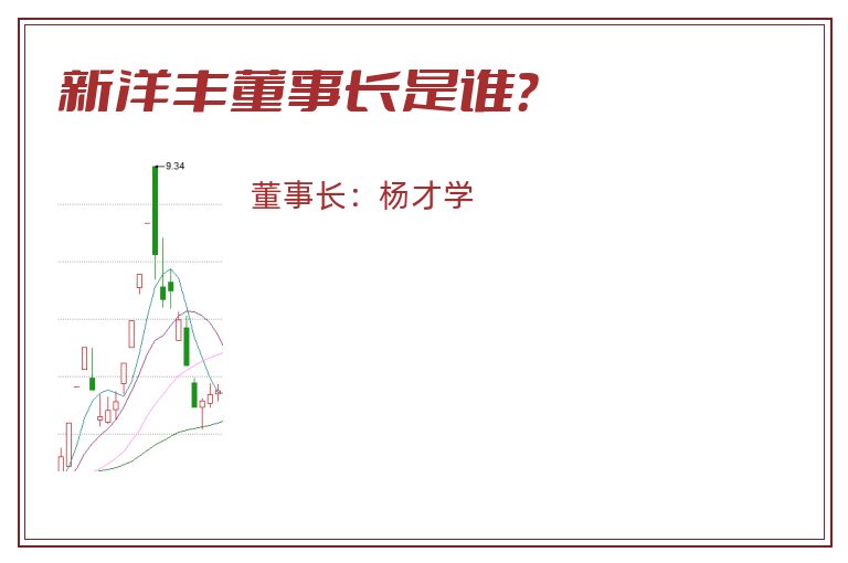 新洋丰董事长是谁？