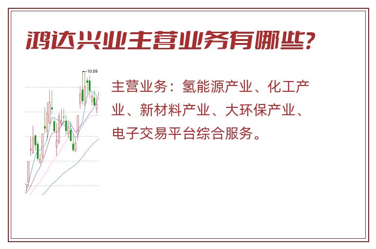 鸿达兴业主营业务有哪些？