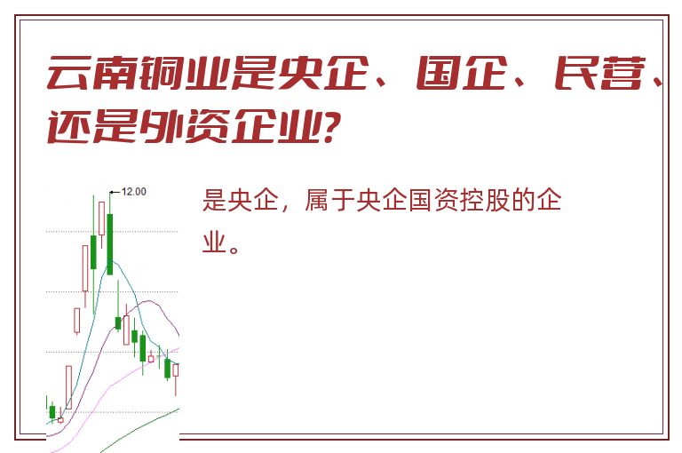 云南铜业是央企、国企、民营、还是外资企业？