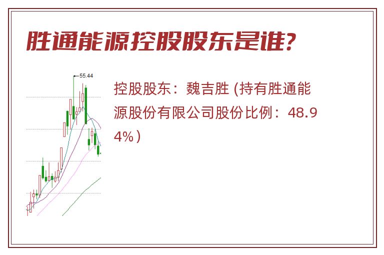 胜通能源控股股东是谁？