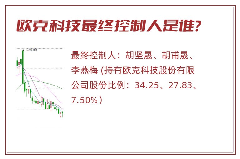 欧克科技最终控制人是谁？