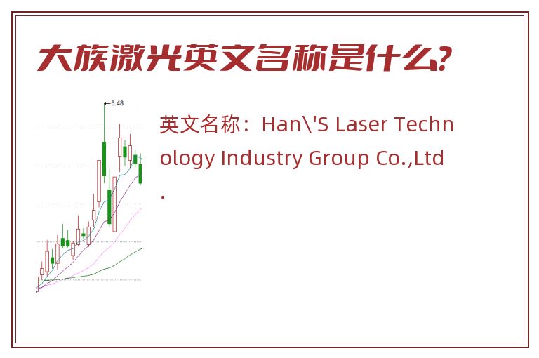 大族激光英文名称是什么？