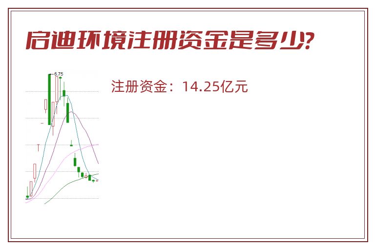 启迪环境注册资金是多少？