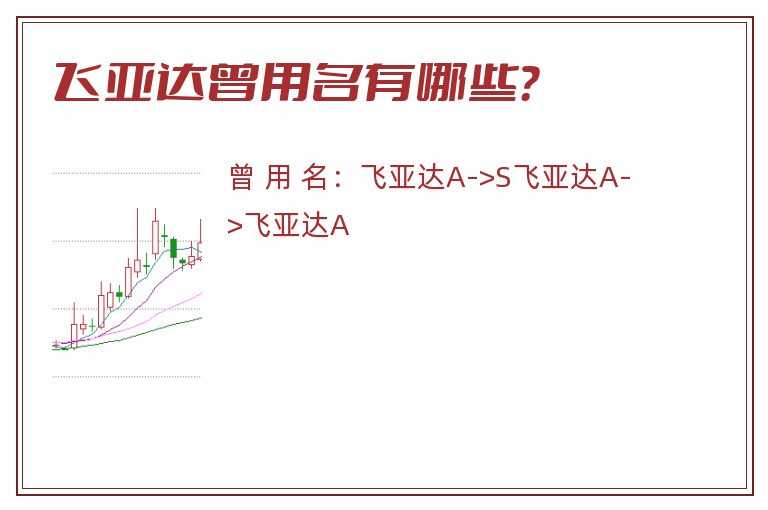 飞亚达曾用名有哪些？