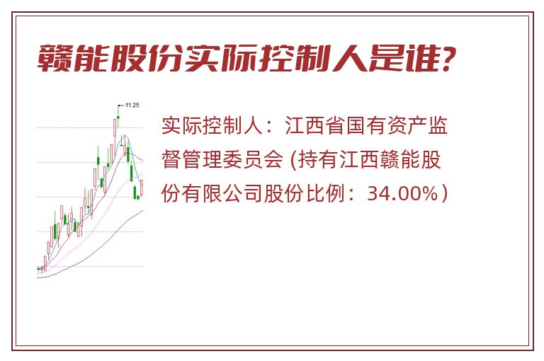 赣能股份实际控制人是谁？