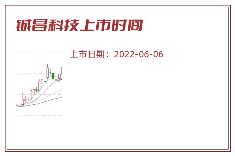 铖昌科技上市时间