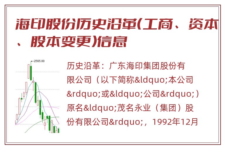 海印股份历史沿革（工商、资本、股本变更）信息