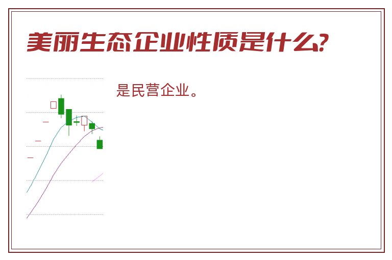 美丽生态企业性质是什么？