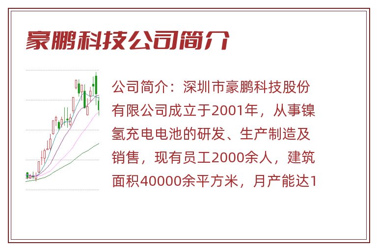 豪鹏科技公司简介