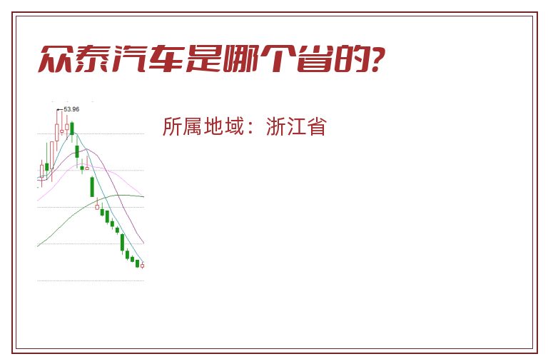 众泰汽车是哪个省的？