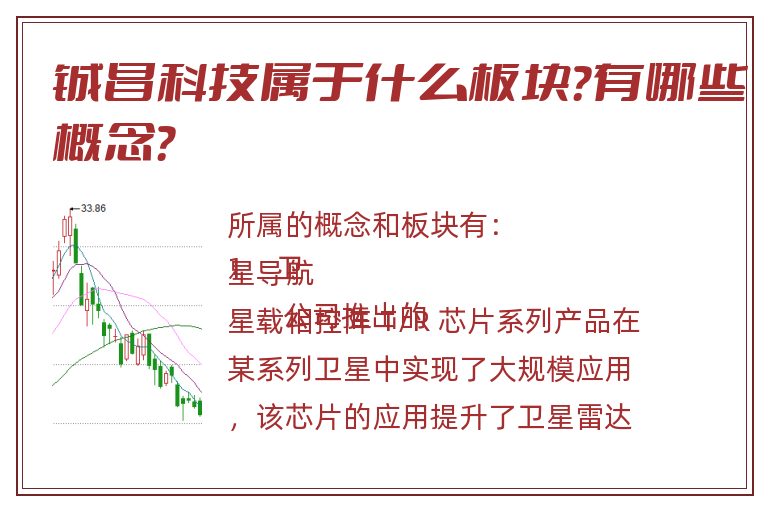 铖昌科技属于什么板块？有哪些概念？