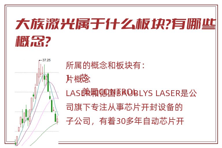 大族激光属于什么板块？有哪些概念？