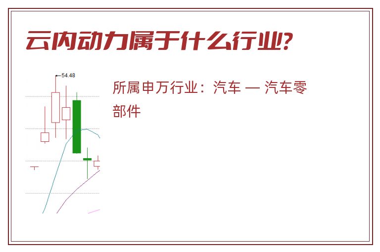 云内动力属于什么行业？