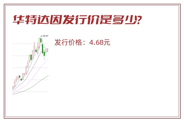 华特达因发行价是多少？